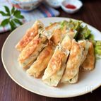 【鶏むね肉のシソ餅餃子】節約/餅消費