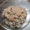 まめこの作ってみた!投稿(簡単おつまみ【きゅうりとたらこ コクとまろみの白和え】)