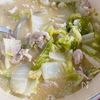 【濃厚なスープがクセになる】豚バラと白菜のごま鶏スープの工程4
