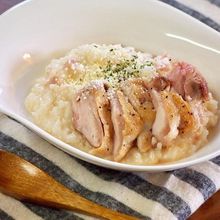 冷やご飯で作るチキンチーズリゾット