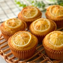 米粉の蜂蜜レモンマフィン|皮ごと広がる香り♪バターなしで手軽