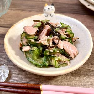 のりのり🐾🎀🤍の作ってみた!投稿(箸が止まらない♪【ツナと塩昆布のやみつききゅうり】)