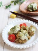 唐揚げリメイク！バジルチーズ唐揚げ