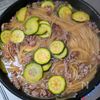 【ズッキーニの白いボロネーゼ】ワンパンで簡単！ごちそうパスタの工程5
