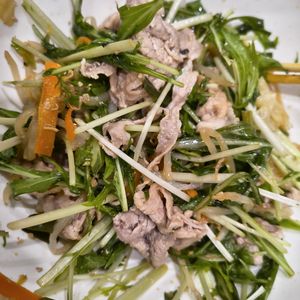 ミナの作ってみた!投稿(【豚肉と水菜ともやしとにんじんの中華風和え物】おつまみに！)