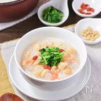 魚介だしがうまいお粥♪【干し貝柱と大根の中華粥】
