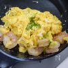 むき海老たっぷりあんかけ玉子焼きの工程3