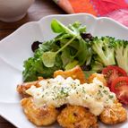 【我が家の定食レシピ】チキン南蛮の豆乳タルタルソースがけ