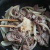 甘辛肉汁が絡む!冷やし肉うどんの工程2
