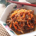 ヘルシー美味・砂糖不使用♡糸こんとにんじんのツナ入りキンピラ