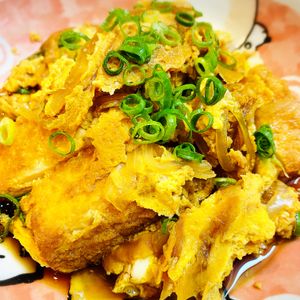 みおの作ってみた!投稿(レンジで5分！【厚揚げ卵とじ】しみじゅわ♩時短副菜)