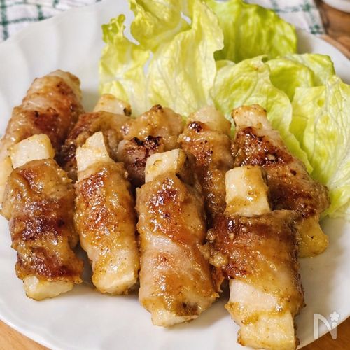 ごまマヨポンだれが決め手!【肉巻き長いも】