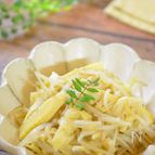 簡単で旨い！サッと一品☆もやしと筍の白だし炒め