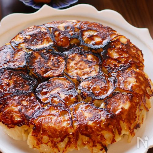 【包まずに簡単！ヘルシー豆腐えのき餃子】包丁まな板いらず