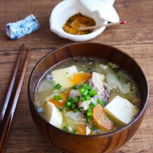 【栄養満点】さば水煮缶で作る！簡単美味しいあら汁風みそ汁