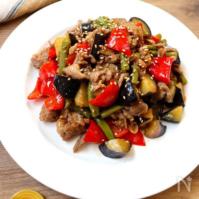 【節約レシピ】豚こま肉と野菜のオイスター餡がらめ