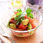 トマトとアボカドの和風ハニーマスタードサラダ🍅🥑🍯
