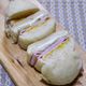 もっちり白パンで作る「ロースハムとクリームチースのサンド」