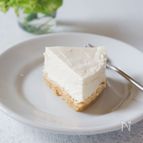 簡単♪レアチーズケーキ【ゼラチン・生クリームなし】