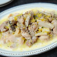 【レンジで作れる】鶏ももときのこのレモンクリーム
