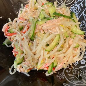 すみれの作ってみた!投稿(【きゅうりともやしの旨塩ナムル】無限に食べれる♪やみつき副菜)