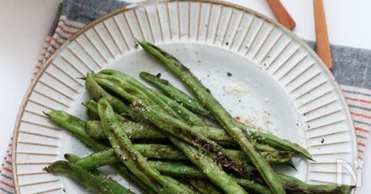 レンジで時短！にんにく醤油の香りでお酒が進むいんげんレシピ♡