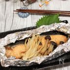 鮭の味噌バターホイル焼き