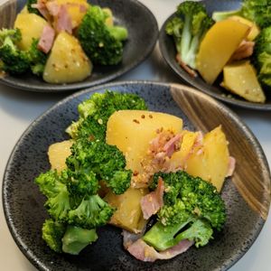るるる♪の作ってみた!投稿(簡単お弁当にも♪じゃがいもとベーコンのガーリックマヨ炒め)