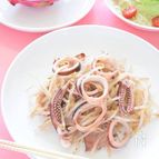 イカともやしのガーリック炒め　給料日前のお財布節約レシピ♪