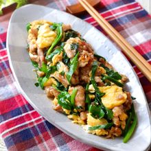 ガッツリ食べたいご飯が進む味♡『豚ニラたま』