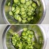 カニカマきゅうりのレモマヨ和え│5分で完成！爽やか副菜の工程1