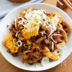 『ひき肉とれんこんの担々炒め』ラー油で旨辛！