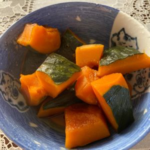 万福の作ってみた!投稿(味付けは塩だけ♪甘い塩カボチャの作り方)