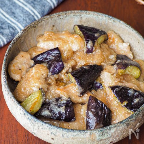 【茄子と鶏肉のみぞれ煮】夏バテむくみ解消レシピ