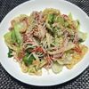 サトちゃんの作ってみた!投稿(【チンゲン菜とかにかまの中華和え】レンチン時間たったの3分♪)