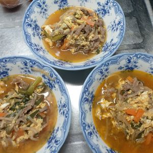 みか1062005の作ってみた!投稿(【ユッケジャンスープ】旨辛がやみつき☆たっぷり食べたい♡)