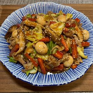 楽ラク手抜キッチン🐶🐾の作ってみた!投稿(【豚こまキャベツの中華丼】キャベツがシャキッとおいしい♪)