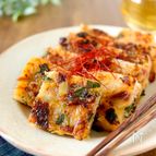 包丁いらず♪キムチとニラの韓国風大根もち