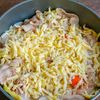 豚バラキャベツのキムチ蒸し 落とし卵とチーズのせの工程5