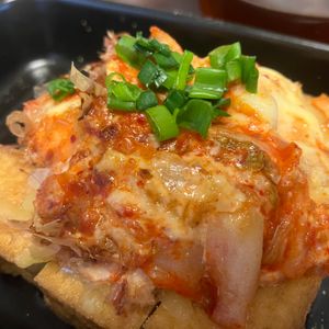 ma_miiの作ってみた!投稿(【香ばしおかかマヨ】今日は厚揚げ主役！厚揚げキムチーズ焼き)