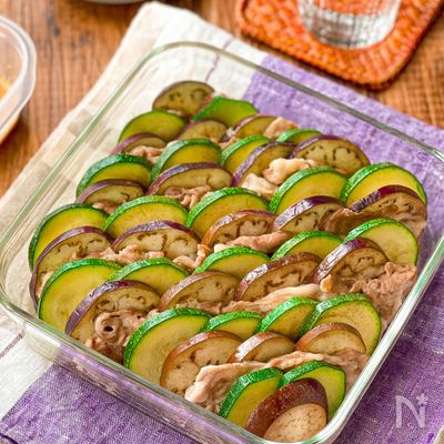 お箸がすすむ♪【豚肉と季節野菜のうろこ蒸し】