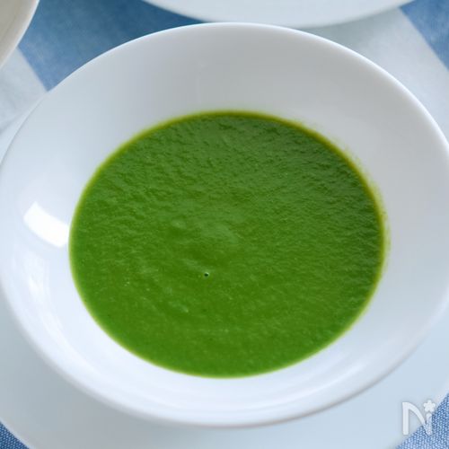 春菊のあさりだしポタージュ