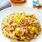 家族絶賛【豚こまととうもろこしの味噌バター炒め】箸がとまらん