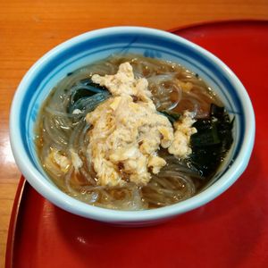 Sakippeの作ってみた!投稿(無難に好きなやつ♡『わかたま春雨スープ』)