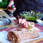 オーブン不要×大さじ計量♡ブッシュドノエル！【玉子焼き器】