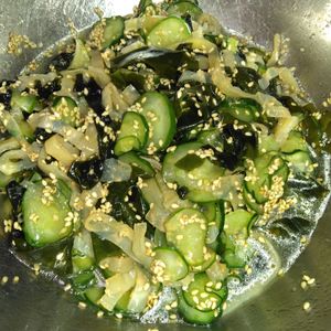 612481の作ってみた!投稿(きゅうりとくらげの中華風酢の物【作り置き】)