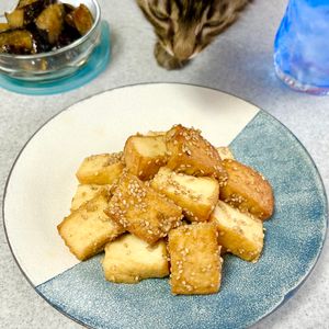 のりのり🐾🎀🤍の作ってみた!投稿(【厚揚げのごま味噌照り焼き】ササッとおつまみに♬甘め味噌味♡)