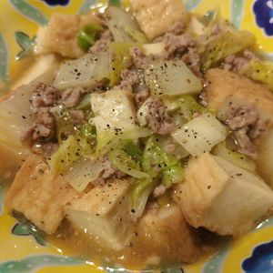 はちわれの作ってみた!投稿(【厚揚げと白菜のとろみ炒め】ほっこりヘルシーおかず♡)