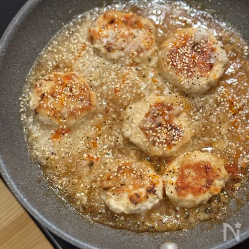 ご飯がすすむ！鶏つくねの甘酢みぞれ煮