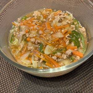 ミントミントの作ってみた!投稿(【ご飯にかけて大優勝】豚肉とたっぷり野菜のオイスターあんかけ)